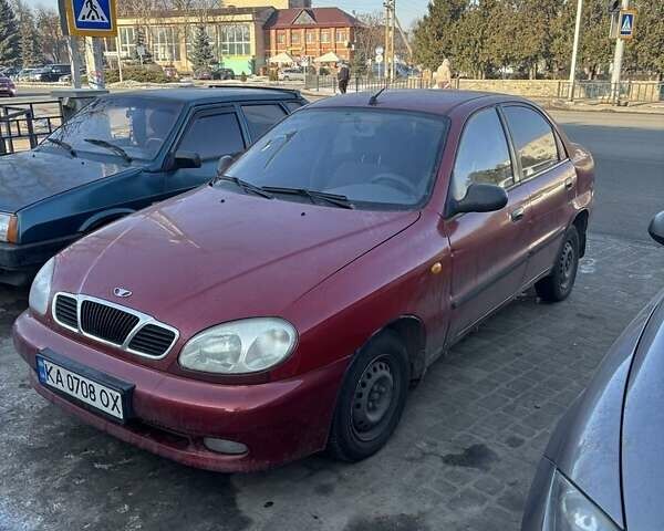 Красный Дэу Сенс, объемом двигателя 1.5 л и пробегом 252 тыс. км за 2350 $, фото 1 на Automoto.ua