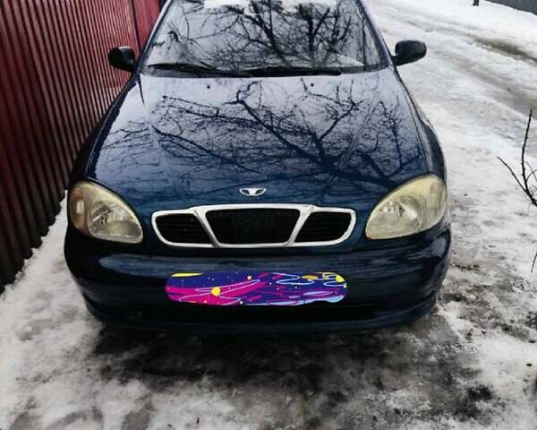 Синий Дэу Сенс, объемом двигателя 1.3 л и пробегом 244 тыс. км за 1400 $, фото 1 на Automoto.ua