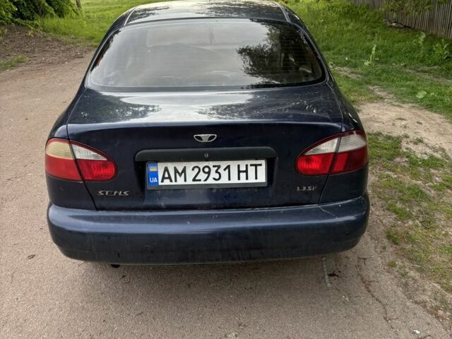 Синій Деу Сенс, об'ємом двигуна 1.3 л та пробігом 150 тис. км за 1500 $, фото 1 на Automoto.ua