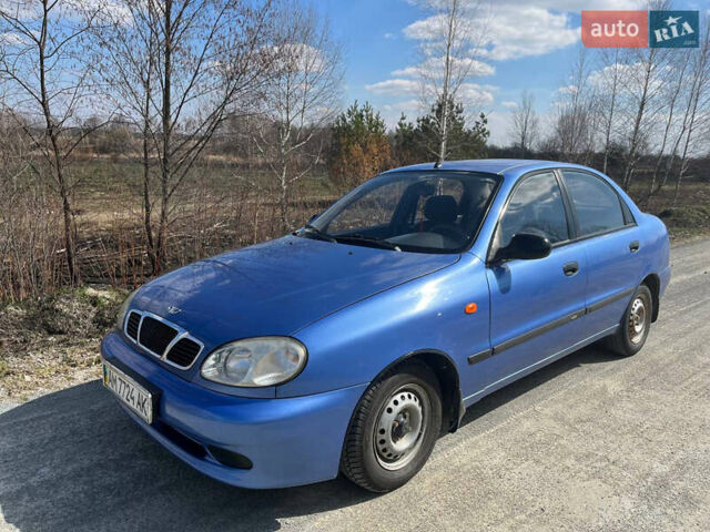 Синий Дэу Сенс, объемом двигателя 1.3 л и пробегом 124 тыс. км за 2550 $, фото 1 на Automoto.ua