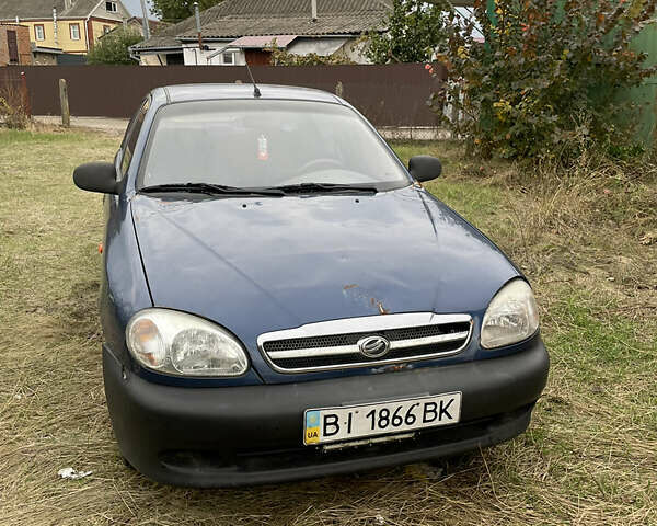 Синий Дэу Сенс, объемом двигателя 1.3 л и пробегом 100 тыс. км за 1200 $, фото 1 на Automoto.ua