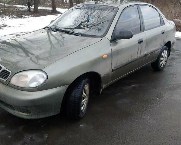 Зеленый Дэу Сенс, объемом двигателя 1.3 л и пробегом 333 тыс. км за 2000 $, фото 1 на Automoto.ua