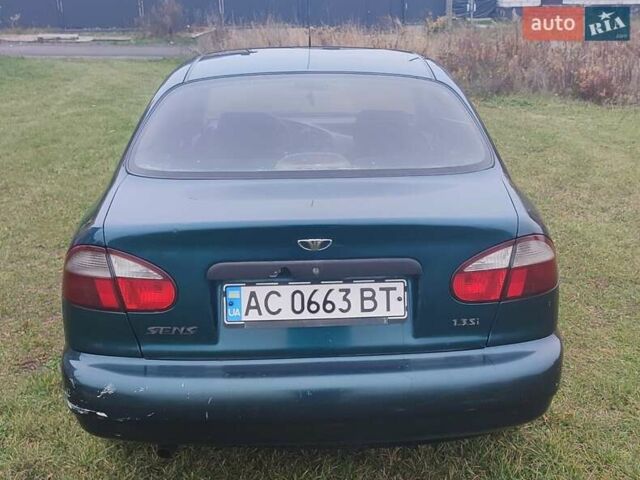 Зелений Деу Сенс, об'ємом двигуна 1.3 л та пробігом 430 тис. км за 1700 $, фото 1 на Automoto.ua
