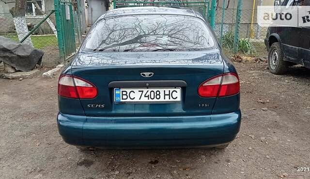 Зеленый Дэу Сенс, объемом двигателя 1.3 л и пробегом 210 тыс. км за 1250 $, фото 1 на Automoto.ua