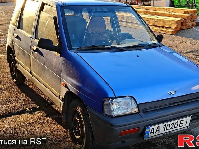 Синий Дэу Тико, объемом двигателя 0.8 л и пробегом 78 тыс. км за 1000 $, фото 1 на Automoto.ua