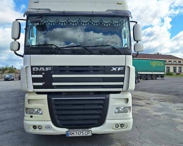 Даф XF 105 2012 в Романове на Automoto.ua Белый Даф XF 105, объемом двигателя 12.9 л и пробегом 1 тыс. км за 20000 $, фото 1 на Automoto.ua