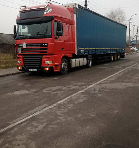 Красный Даф XF 105, объемом двигателя 12.9 л и пробегом 100 тыс. км за 19500 $, фото 1 на Automoto.ua