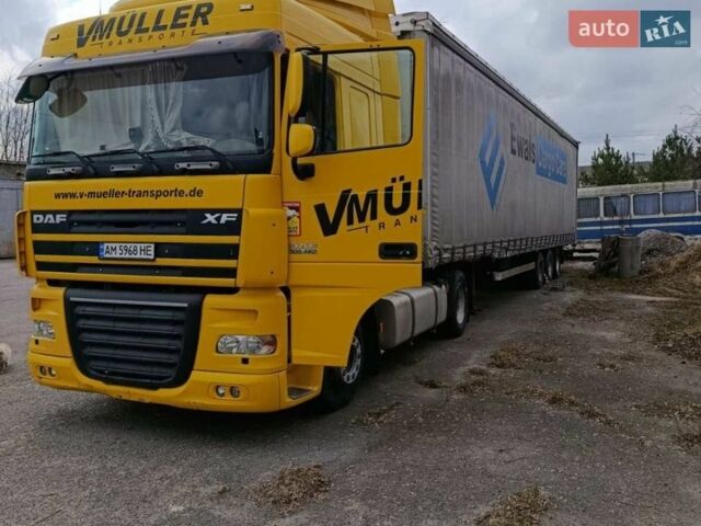 Желтый Даф XF 105, объемом двигателя 12.9 л и пробегом 1 тыс. км за 21000 $, фото 1 на Automoto.ua