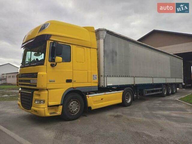 Желтый Даф XF 105, объемом двигателя 12.9 л и пробегом 1 тыс. км за 13000 $, фото 1 на Automoto.ua