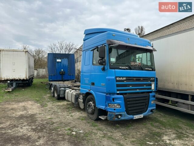 Синий Даф XF 105, объемом двигателя 12.9 л и пробегом 1 тыс. км за 10500 $, фото 1 на Automoto.ua