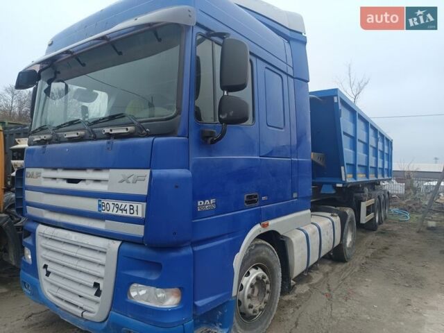 Синий Даф XF 105, объемом двигателя 12.9 л и пробегом 100 тыс. км за 25000 $, фото 1 на Automoto.ua