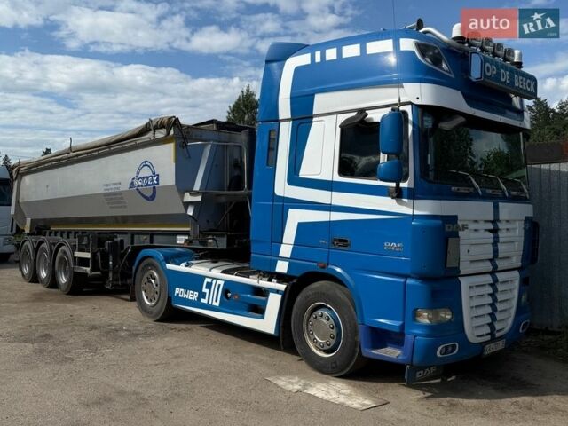 Синий Даф XF 105, объемом двигателя 12.6 л и пробегом 1 тыс. км за 35000 $, фото 1 на Automoto.ua