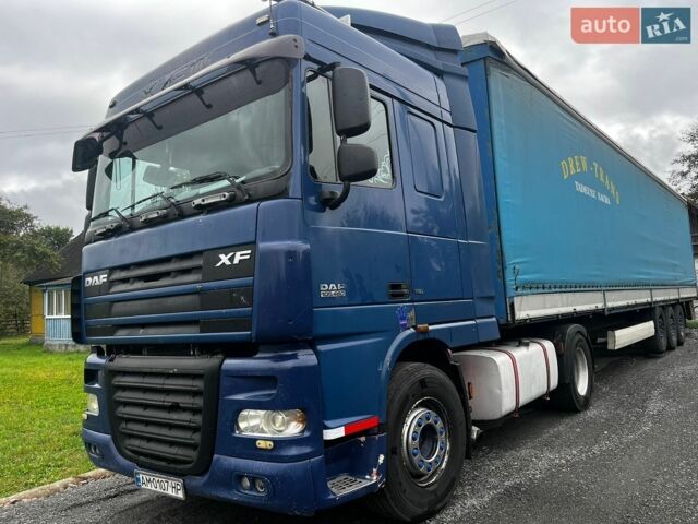 Синій Даф XF 105, об'ємом двигуна 12.9 л та пробігом 1000 тис. км за 13000 $, фото 1 на Automoto.ua