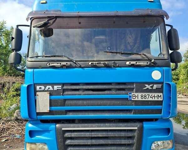Синий Даф XF 105, объемом двигателя 12.9 л и пробегом 1 тыс. км за 7500 $, фото 1 на Automoto.ua