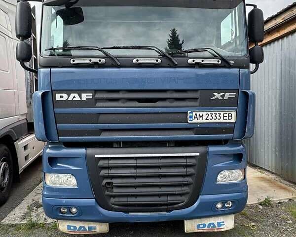 Синий Даф XF 105, объемом двигателя 12.9 л и пробегом 1 тыс. км за 17500 $, фото 1 на Automoto.ua