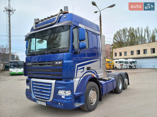 Синий Даф XF 105, объемом двигателя 12.9 л и пробегом 582 тыс. км за 28600 $, фото 1 на Automoto.ua