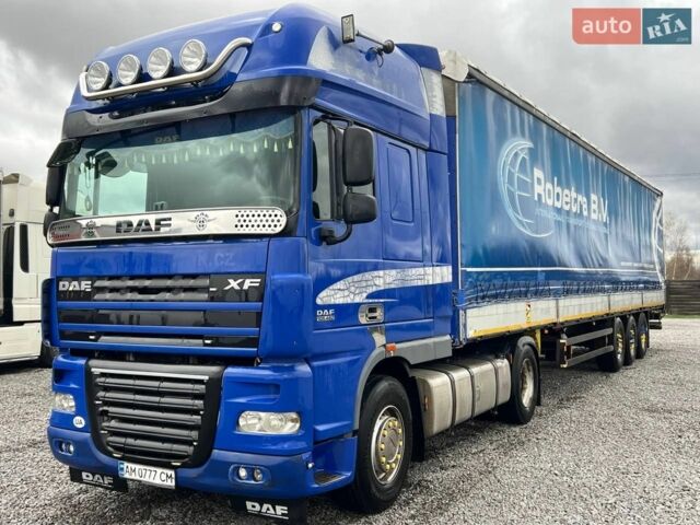 Синий Даф XF 105, объемом двигателя 12.9 л и пробегом 1 тыс. км за 13900 $, фото 1 на Automoto.ua
