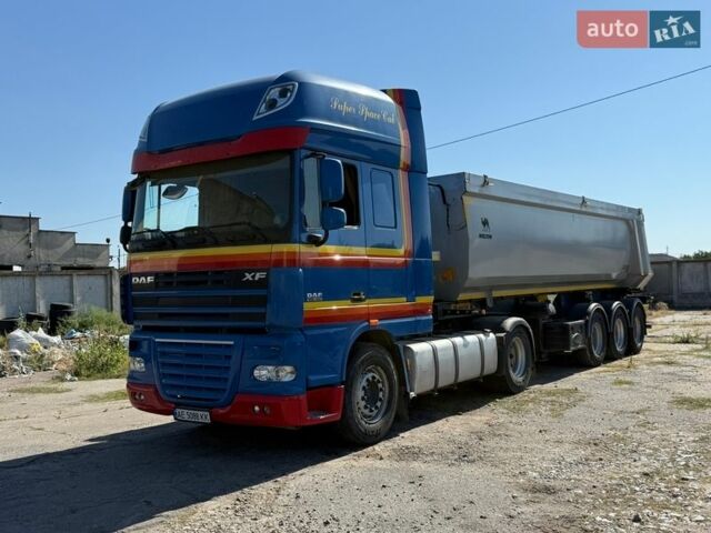 Синий Даф XF 105, объемом двигателя 12.9 л и пробегом 933 тыс. км за 22000 $, фото 1 на Automoto.ua