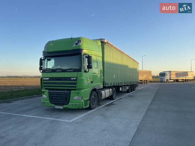 Зеленый Даф XF 105, объемом двигателя 12.9 л и пробегом 700 тыс. км за 12500 $, фото 1 на Automoto.ua