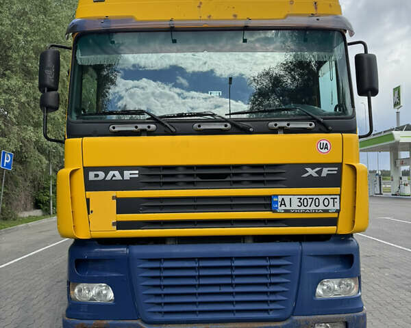 Желтый Даф XF 95, объемом двигателя 12.58 л и пробегом 1 тыс. км за 8500 $, фото 1 на Automoto.ua