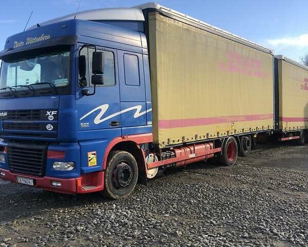 Синій Даф XF 95, об'ємом двигуна 13 л та пробігом 140 тис. км за 20000 $, фото 1 на Automoto.ua