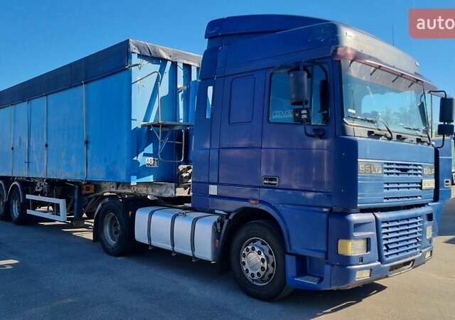 Синий Даф XF 95, объемом двигателя 12.58 л и пробегом 631 тыс. км за 6300 $, фото 1 на Automoto.ua