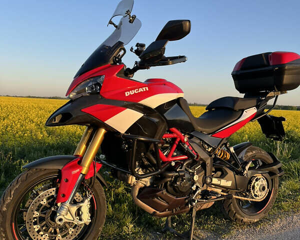 Красный Дукати Multistrada 1200S, объемом двигателя 1.2 л и пробегом 34 тыс. км за 8000 $, фото 1 на Automoto.ua