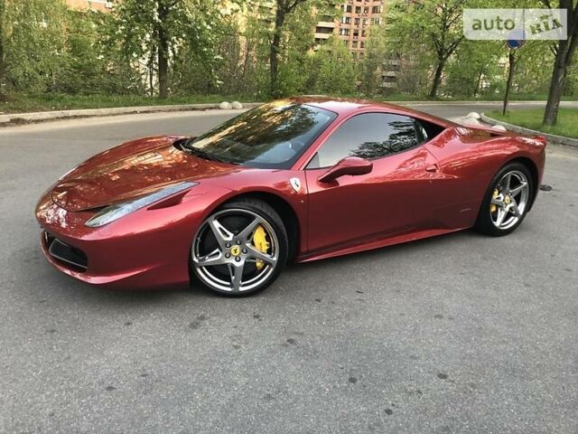 Гранатовий Феррарі 458 Italia, об'ємом двигуна 4.5 л та пробігом 10 тис. км за 165000 $, фото 1 на Automoto.ua