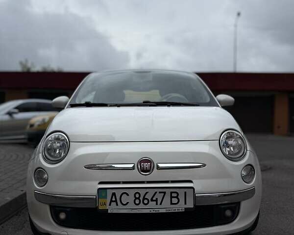 Белый Фиат 500, объемом двигателя 1.2 л и пробегом 55 тыс. км за 12450 $, фото 1 на Automoto.ua