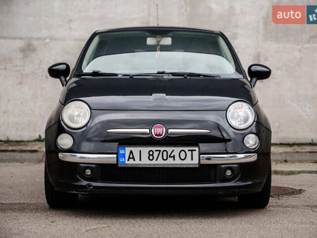 Черный Фиат 500, объемом двигателя 1.24 л и пробегом 180 тыс. км за 6800 $, фото 1 на Automoto.ua