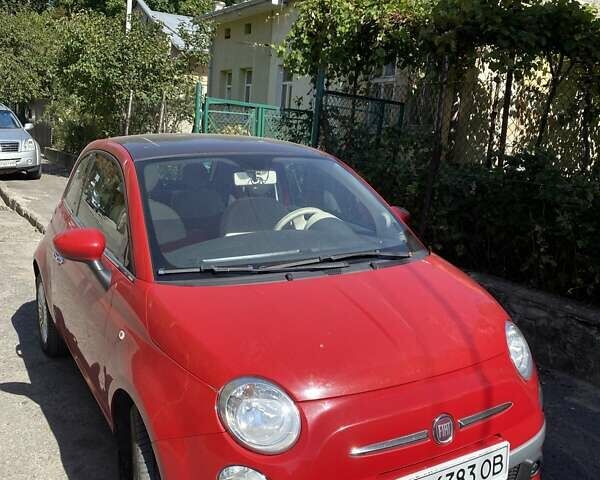 Красный Фиат 500, объемом двигателя 1.24 л и пробегом 105 тыс. км за 6200 $, фото 1 на Automoto.ua