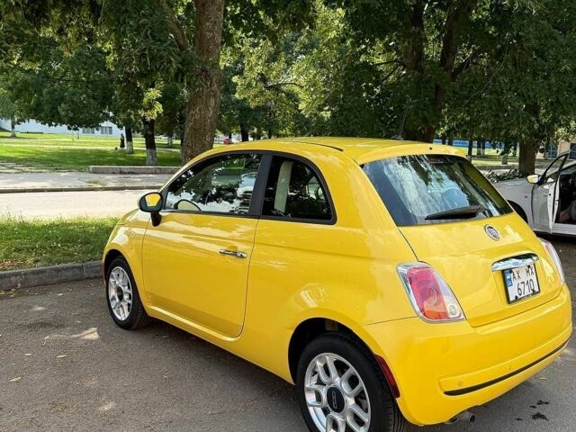 Желтый Фиат 500, объемом двигателя 1.37 л и пробегом 128 тыс. км за 6500 $, фото 1 на Automoto.ua