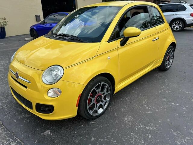 Желтый Фиат 500, объемом двигателя 1.4 л и пробегом 78 тыс. км за 6200 $, фото 1 на Automoto.ua