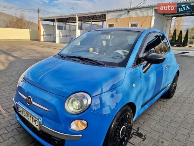 Синий Фиат 500, объемом двигателя 1.24 л и пробегом 122 тыс. км за 6500 $, фото 1 на Automoto.ua