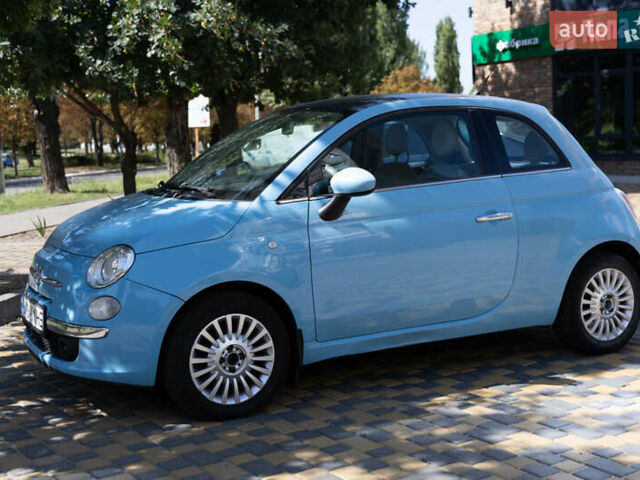 Синий Фиат 500, объемом двигателя 1.24 л и пробегом 185 тыс. км за 6200 $, фото 1 на Automoto.ua