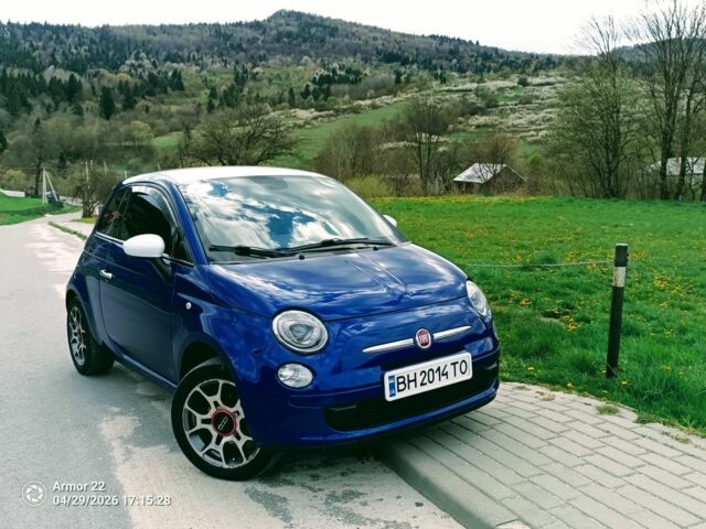Синий Фиат 500, объемом двигателя 1.4 л и пробегом 176 тыс. км за 7314 $, фото 1 на Automoto.ua