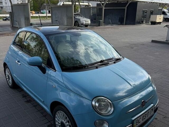 Синий Фиат 500, объемом двигателя 1.24 л и пробегом 69 тыс. км за 7500 $, фото 1 на Automoto.ua