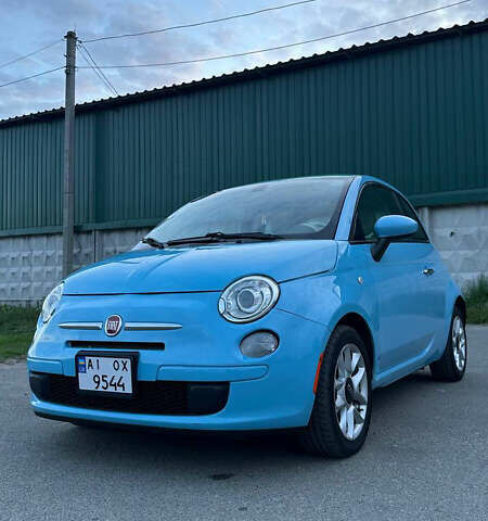 Синий Фиат 500, объемом двигателя 1.37 л и пробегом 105 тыс. км за 6500 $, фото 1 на Automoto.ua