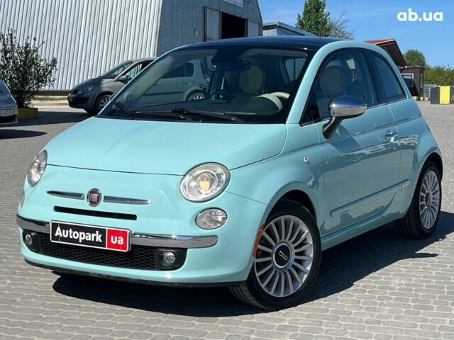 Синий Фиат 500, объемом двигателя 1.4 л и пробегом 73 тыс. км за 9690 $, фото 1 на Automoto.ua