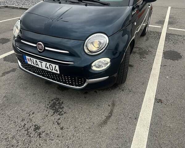 Синий Фиат 500, объемом двигателя 0.9 л и пробегом 33 тыс. км за 9216 $, фото 1 на Automoto.ua