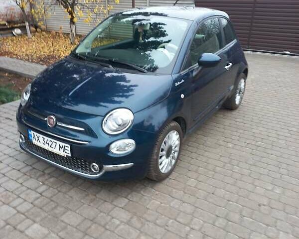 Синий Фиат 500, объемом двигателя 1.24 л и пробегом 6 тыс. км за 14800 $, фото 1 на Automoto.ua