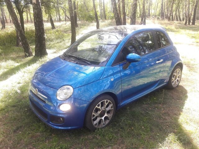 Синий Фиат 500, объемом двигателя 0.9 л и пробегом 11 тыс. км за 10500 $, фото 1 на Automoto.ua