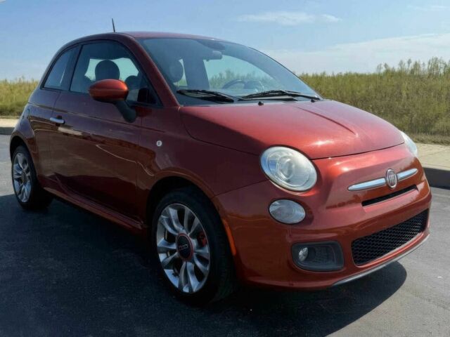 Оранжевый Фиат 500, объемом двигателя 1.4 л и пробегом 76 тыс. км за 6000 $, фото 1 на Automoto.ua