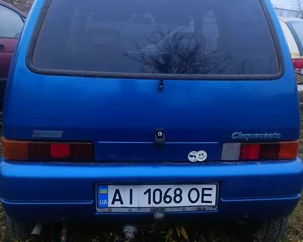 Синий Фиат Чинквеченто, объемом двигателя 0.9 л и пробегом 300 тыс. км за 713 $, фото 1 на Automoto.ua