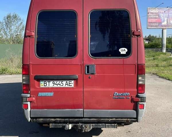 Червоний Фіат Дукато, об'ємом двигуна 2.8 л та пробігом 480 тис. км за 6333 $, фото 1 на Automoto.ua