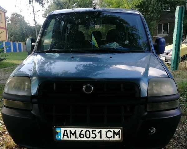 Синий Фиат Добло, объемом двигателя 1.91 л и пробегом 270 тыс. км за 4200 $, фото 1 на Automoto.ua