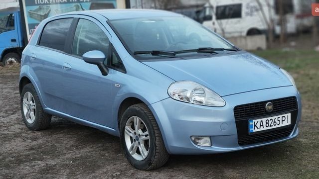Синий Фиат Пунто, объемом двигателя 1.4 л и пробегом 282 тыс. км за 3000 $, фото 1 на Automoto.ua