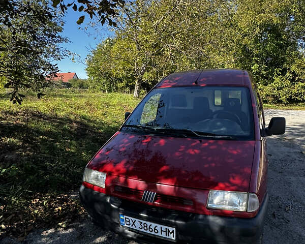 Красный Фиат Скудо, объемом двигателя 1.87 л и пробегом 277 тыс. км за 2100 $, фото 1 на Automoto.ua
