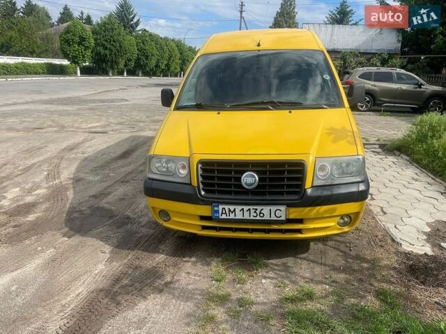 Желтый Фиат Скудо, объемом двигателя 2 л и пробегом 365 тыс. км за 4300 $, фото 1 на Automoto.ua
