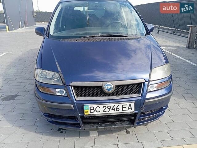 Синий Фиат Улиси, объемом двигателя 2 л и пробегом 240 тыс. км за 4300 $, фото 1 на Automoto.ua